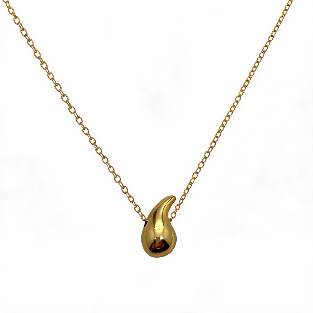 Collar minimalitsa Liquid Gold · Plata de Ley chapada en oro.
