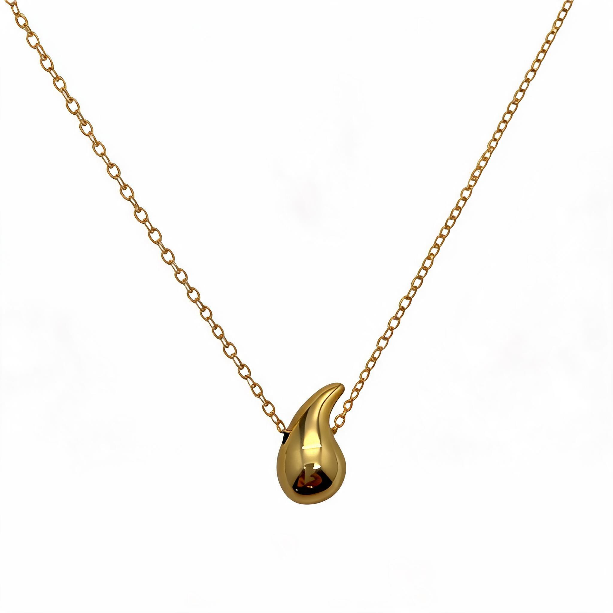 Collar minimalitsa Liquid Gold · Plata de Ley chapada en oro.