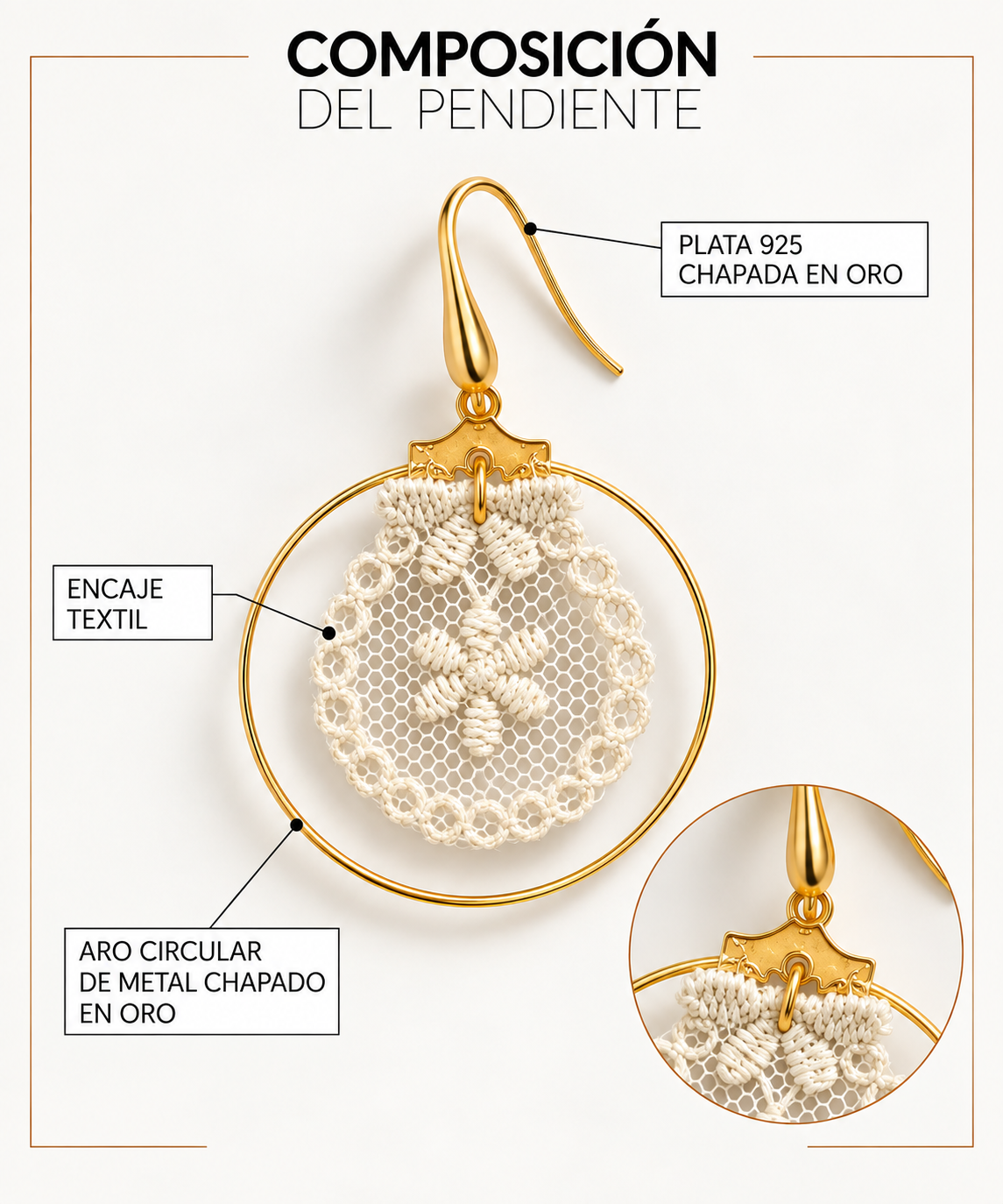 Pendientes Lace