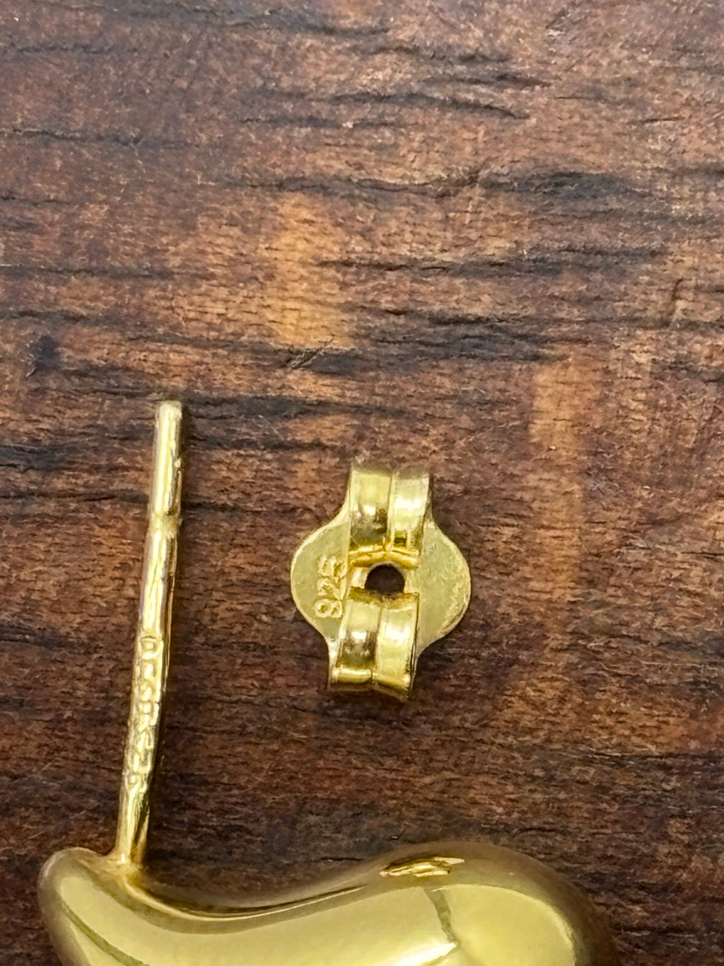 Boucles d'oreilles or liquide