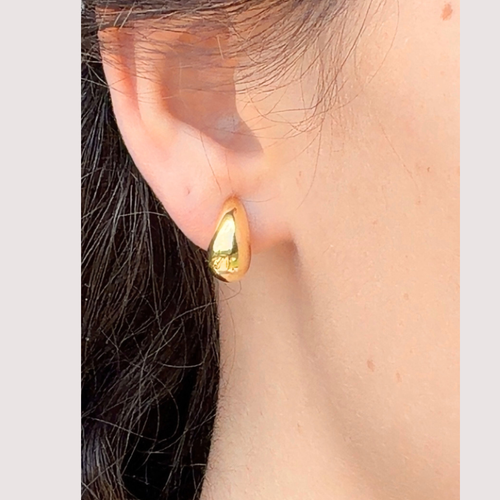 Liquid Gold Earrings · Gold Plated Sterling Silver